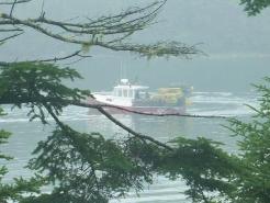 lobster boat working off Roque Bluffs Maine
