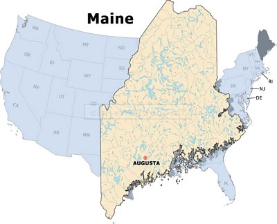 Map of Maine